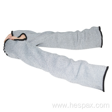 Hespax HPPE 13G Knitted Cut Resistant Protective Sleeves